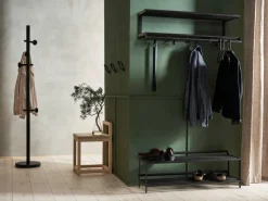 Essem Design Tamburin skohylla 100 cm Svartbetsad ek-svart