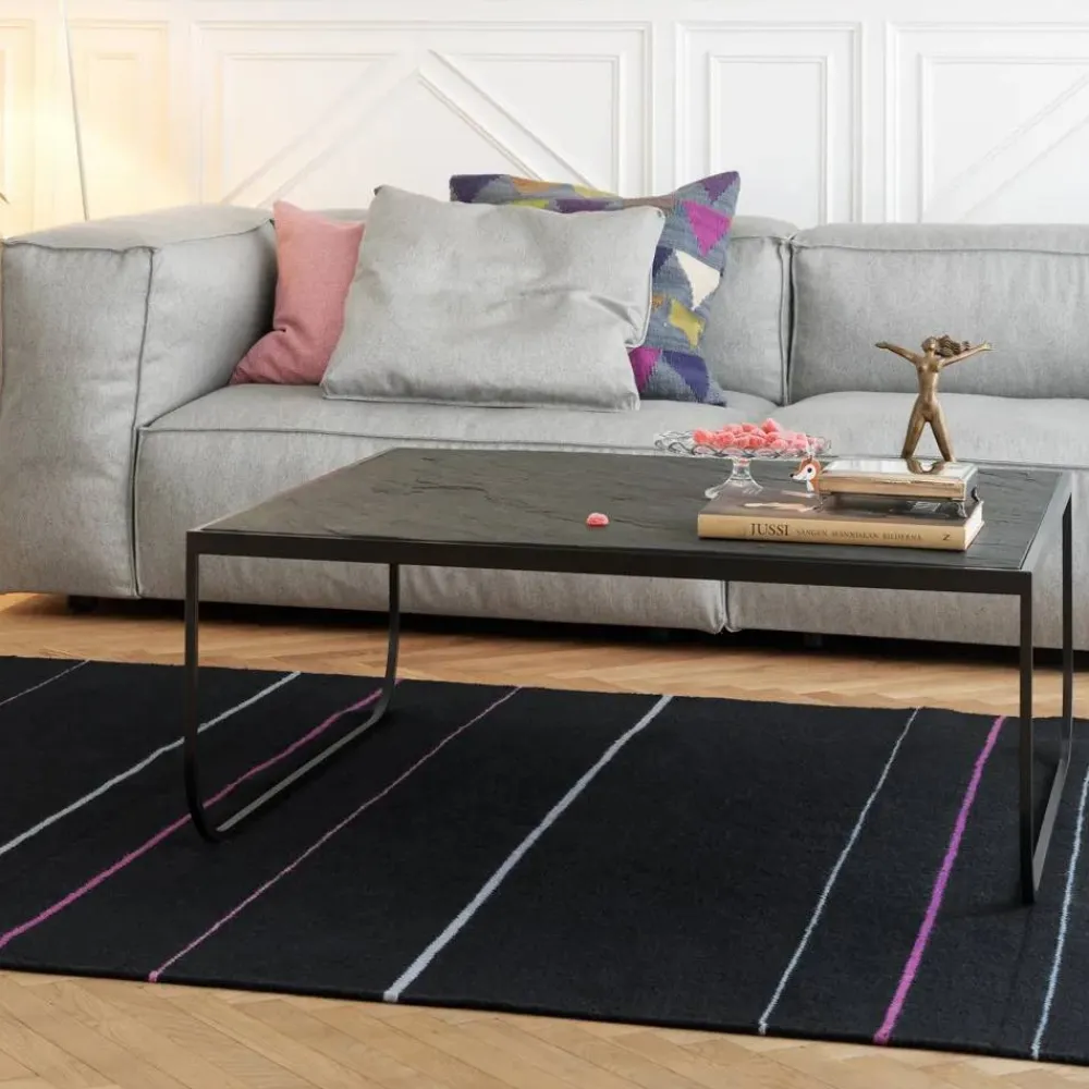Asplund Tati High soffbord marmor vit storm grey stativ