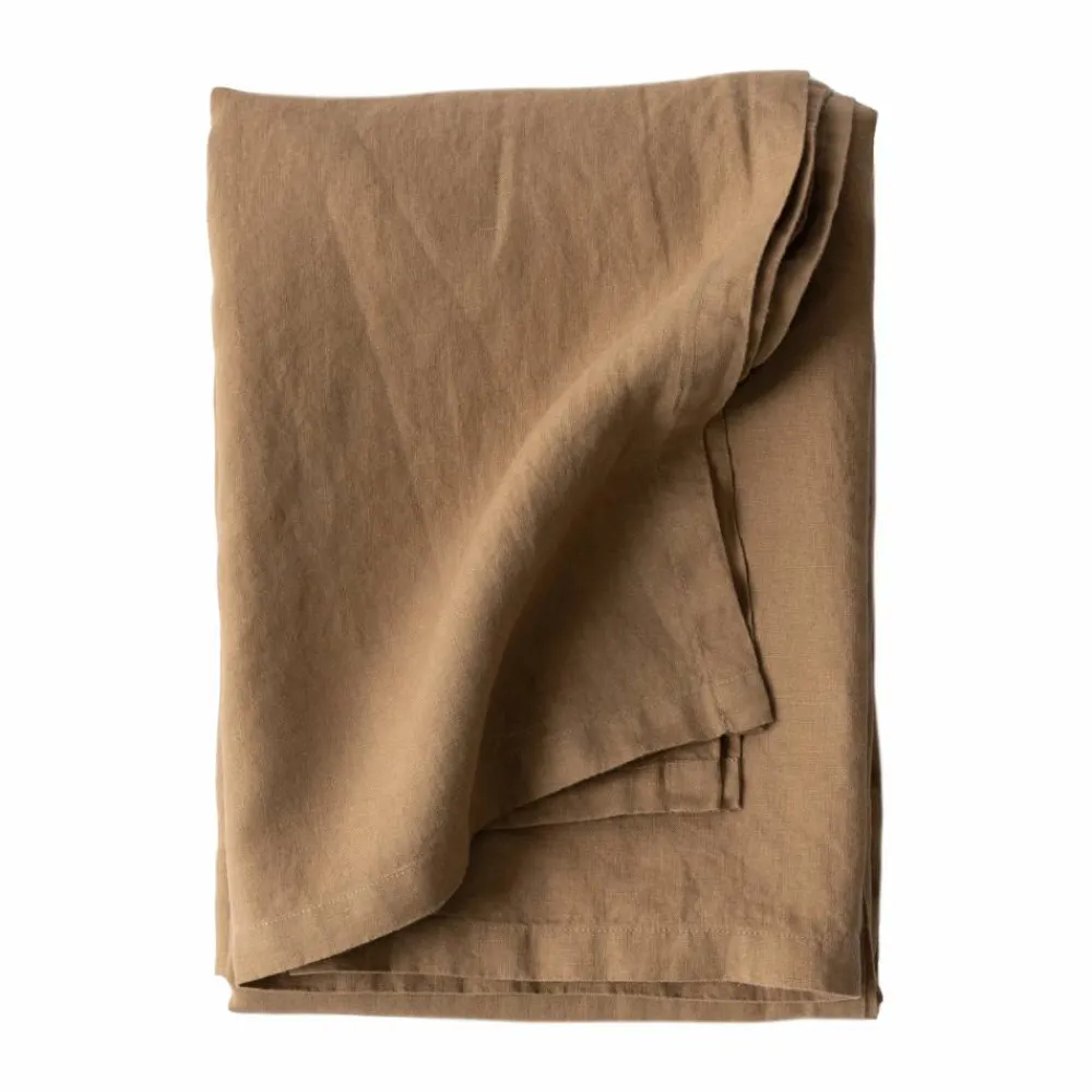 Tell Me More linneduk 145x270 cm Hazelnut