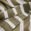 Clearance Tell Me More randigt påslakan bomull Olive 150x200 cm
