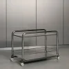 Lammhults Tension rullvagn Krom-graphit texture