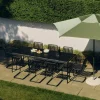 HAY Terrazza Hexagon parasoll Green-dark green