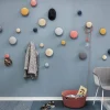 New Muuto The Dots klädkrok midnight blue Ø13 cm