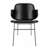 Audo Copenhagen The Penguin loungestol helklädd Dakar 0842-svart stål