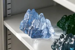 Kosta Boda The Rock ljuslykta 91 mm Ice blue