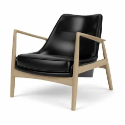 Audo Copenhagen The Seal loungestol hög rygg Dakar 0842-valnöt