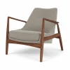 Best Audo Copenhagen The Seal loungestol låg rygg Re-wool 0218-valnöt