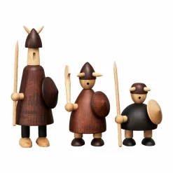 Andersen Furniture The vikings of Denmark träfigur 3 delar Stained beech