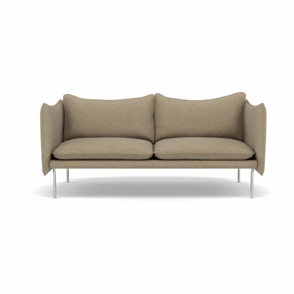 Fogia Tiki soffa 2-sits Ecriture 0240-polished stainless steel