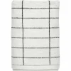Mette Ditmer Tile Stone badhandduk 70x140 cm Svart-off white