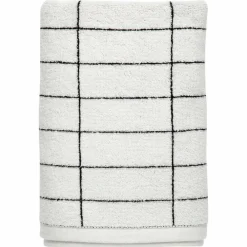 Mette Ditmer Tile Stone badhandduk 70x140 cm Svart-off white