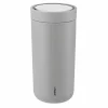 New Stelton To Go Click termosmugg 0 4 l Mat light grey