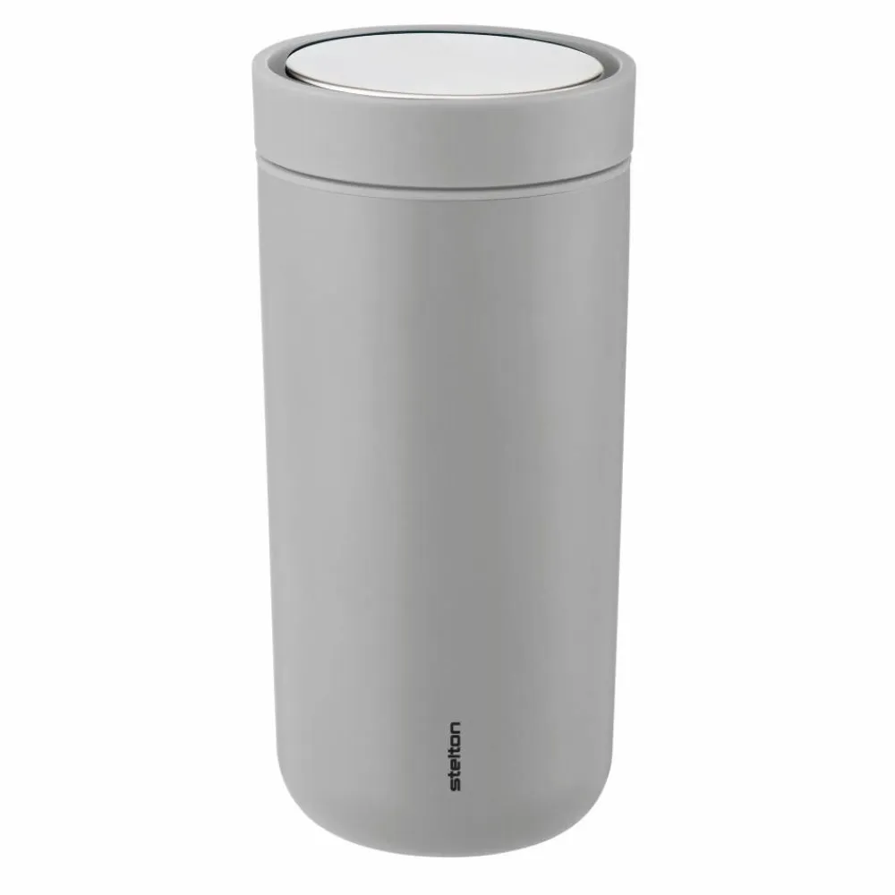 New Stelton To Go Click termosmugg 0 4 l Mat light grey