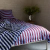 HAY Été påslakan 150x210 cm Bordeaux-Sky blue