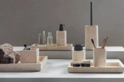 Mette Ditmer Travertine tvålpump 12 5 cm Linen