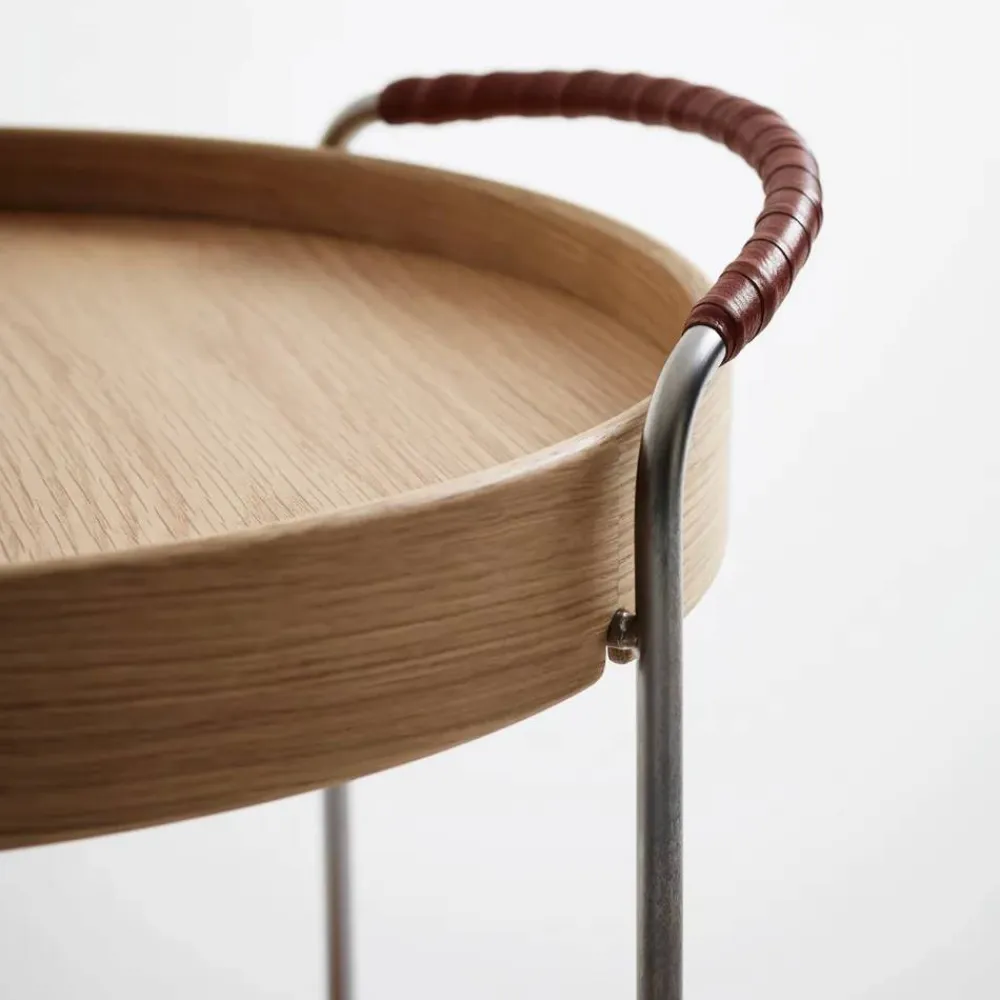 Outlet Karl Andersson & Söner Trayo brickbord Ø50 cm ek Kromstativ