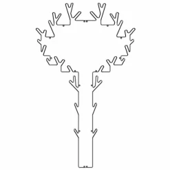 Maze Tree Hanger svart