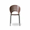 New Fredericia Furniture Trinidad 3398 stol Klarlackad valnöt-ben svart