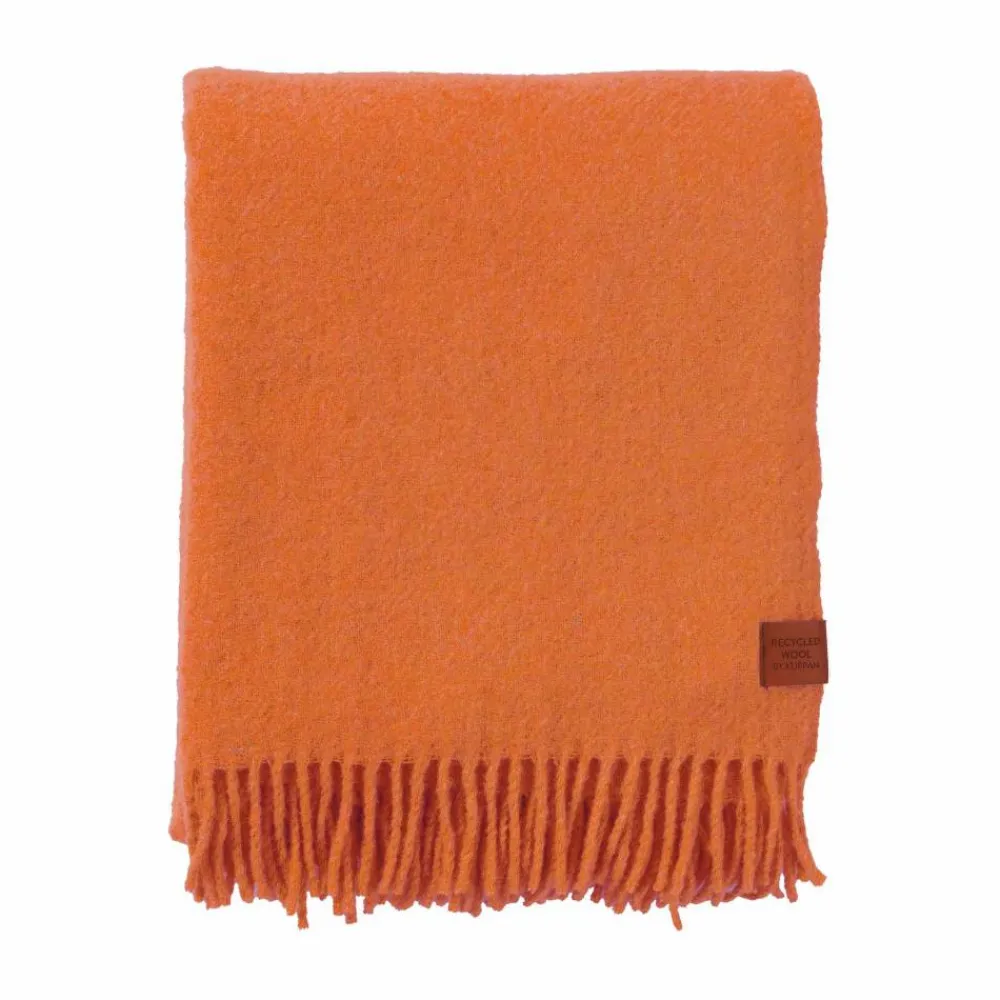 Outlet Klippan Yllefabrik True ullpläd 130x200 cm Orange