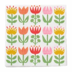Klippan Yllefabrik Tulip servett 33x33 cm 20-pack Multi