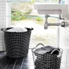 KORBO Tvättsäck till korg svart 65 l