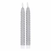 Scandi Essentials Twisted LED-ljus 25 cm 2-pack Grå