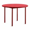 HAY Two-Colour matbord Ø105 cm Maroon red-red