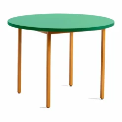 Sale HAY Two-Colour matbord Ø105 cm Ochre-green mint
