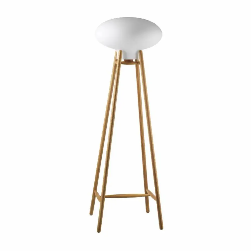 FDB Møbler U5 Hiti golvlampa Opal glass-oak nature lacquered