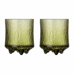 Iittala Ultima Thule dricksglas finsk sand 20 cl 2-pack Grön