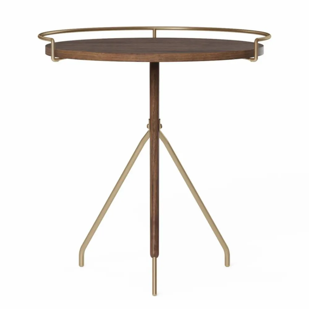 Audo Copenhagen Umanoff sidobord valnöt-polerad mässing 45 cm