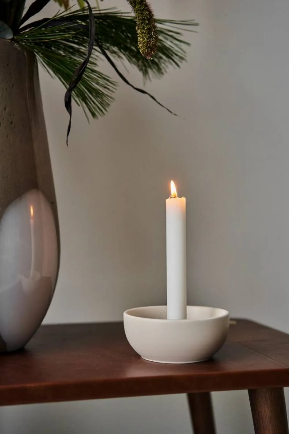New Scandi Living Valley ljusstake Ø12 cm Beige
