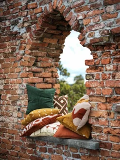Discount Chhatwal & Jonsson Varanasi kuddfodral 50x50 cm Terracotta-tan