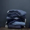 Online Klippan Yllefabrik Velvet ullpläd petrol