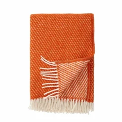 Discount Klippan Yllefabrik Velvet ullpläd rost