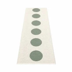 Outlet Pappelina Vera gångmatta army/vanilla 70x150 cm