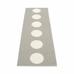 Pappelina Vera gångmatta warm grey/vanilla 70x225 cm