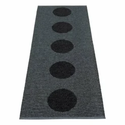 Hot Pappelina Vera 2.0 plastmatta black-black metallic 70x200 cm