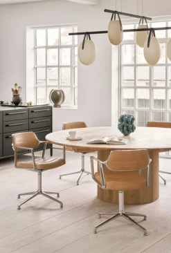 Hot Vipp 453 Swivel kontorsstol Leather camel-pol. aluminium