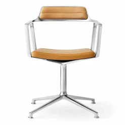 Online Vipp 452 Swivel kontorsstol Pol. aluminium-sand leather