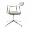 Vipp 452 Swivel kontorsstol Wavy off white-light grey-pol. aluminium