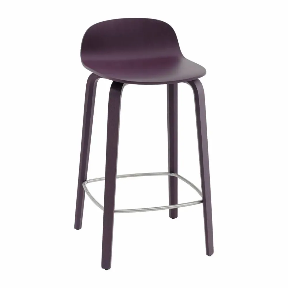 Muuto Visu barstol 65 cm Dark plum