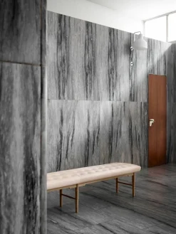 Carl Hansen & Søn VLA75L Foyer bänk Oljad ek-sif 90 läder 250 cm