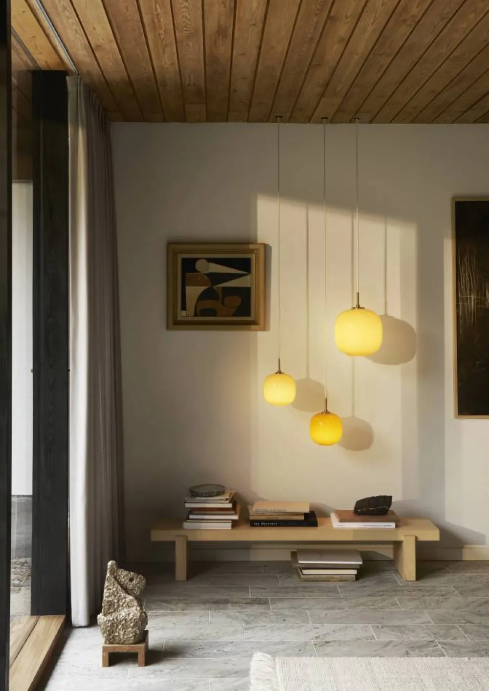 Sale Louis Poulsen VL45 Radiohuspendel Ø17 5 cm Brass-amber glass