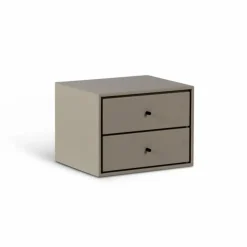 Best Mavis Volt sängbord vägghängt Beige-svart