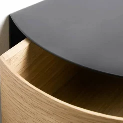 Woud Wallie wall drawer hylla svart ek