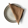 Tell Me More Washed linen tygservett 45x45 cm Hazelnut