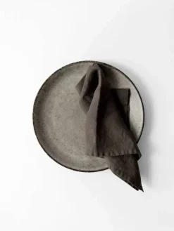 Tell Me More Washed linen tygservett 45x45 cm Taupe