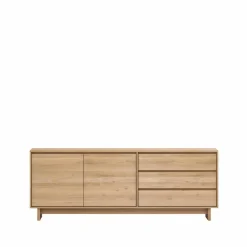 Clearance Ethnicraft Wave sideboard Vaxoljad ek 2 dörrar 3 lådor
