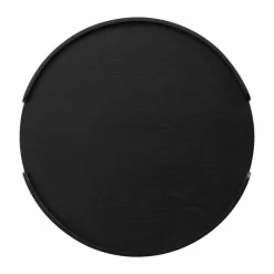 Discount Cooee Design Woody bricka Svartbetsad ek Ø35 cm
